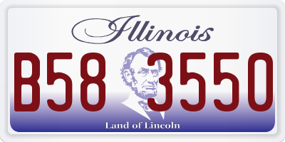 IL license plate B583550