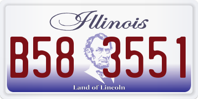 IL license plate B583551