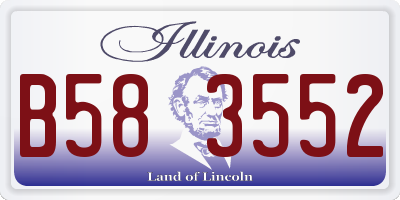 IL license plate B583552