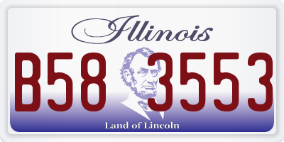 IL license plate B583553