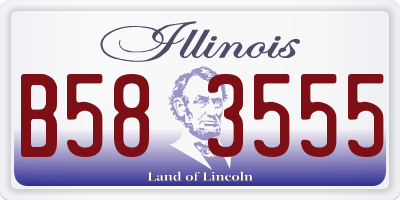 IL license plate B583555