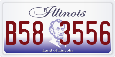 IL license plate B583556