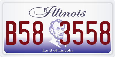 IL license plate B583558