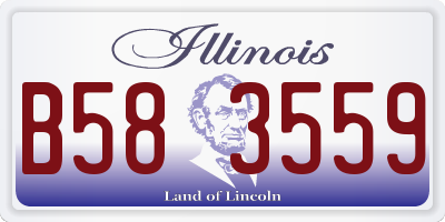 IL license plate B583559