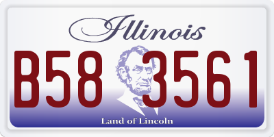 IL license plate B583561