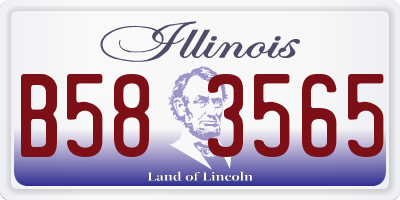 IL license plate B583565