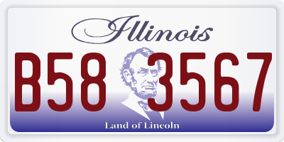 IL license plate B583567