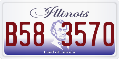 IL license plate B583570