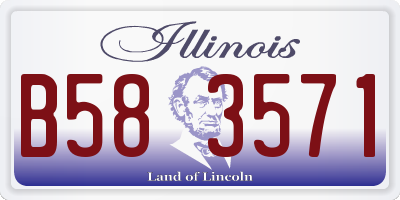 IL license plate B583571