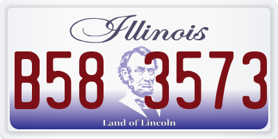 IL license plate B583573