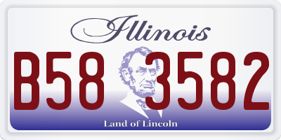 IL license plate B583582