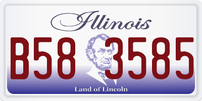IL license plate B583585