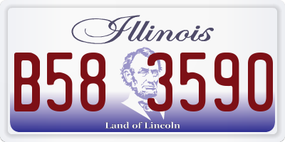 IL license plate B583590