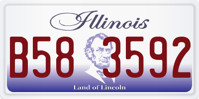 IL license plate B583592