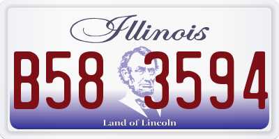 IL license plate B583594