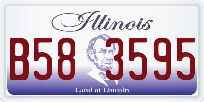 IL license plate B583595