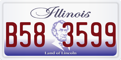 IL license plate B583599