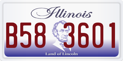IL license plate B583601