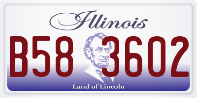 IL license plate B583602