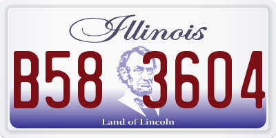 IL license plate B583604