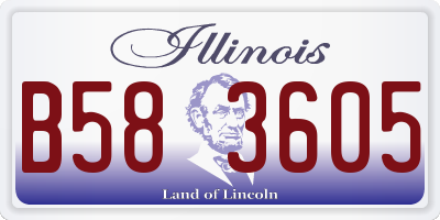 IL license plate B583605