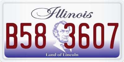 IL license plate B583607