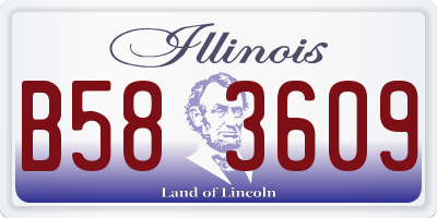 IL license plate B583609