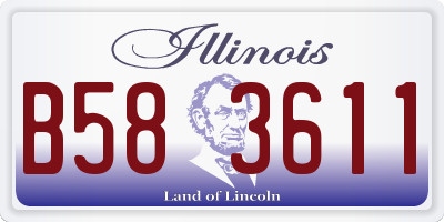 IL license plate B583611