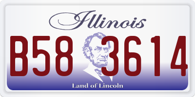 IL license plate B583614