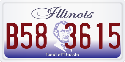 IL license plate B583615