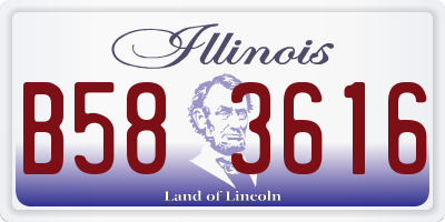 IL license plate B583616