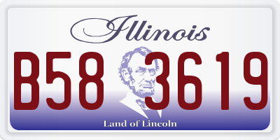 IL license plate B583619