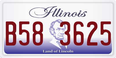 IL license plate B583625
