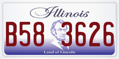 IL license plate B583626