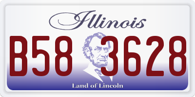 IL license plate B583628
