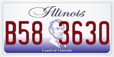 IL license plate B583630