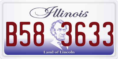 IL license plate B583633