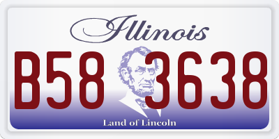 IL license plate B583638