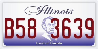 IL license plate B583639