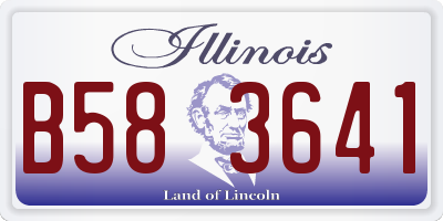 IL license plate B583641