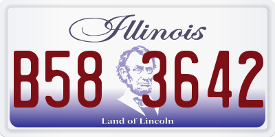 IL license plate B583642