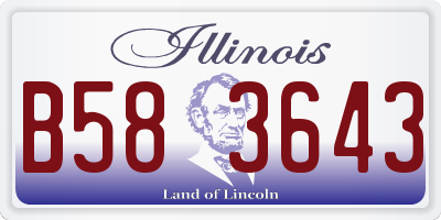 IL license plate B583643