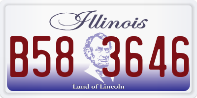 IL license plate B583646