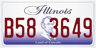 IL license plate B583649