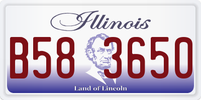 IL license plate B583650