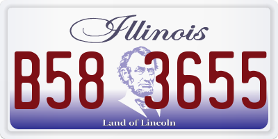 IL license plate B583655