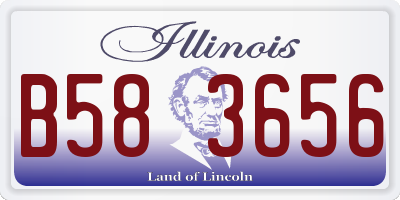 IL license plate B583656