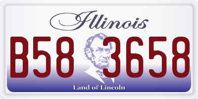 IL license plate B583658