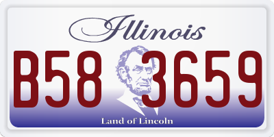 IL license plate B583659
