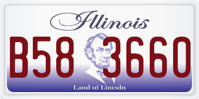 IL license plate B583660